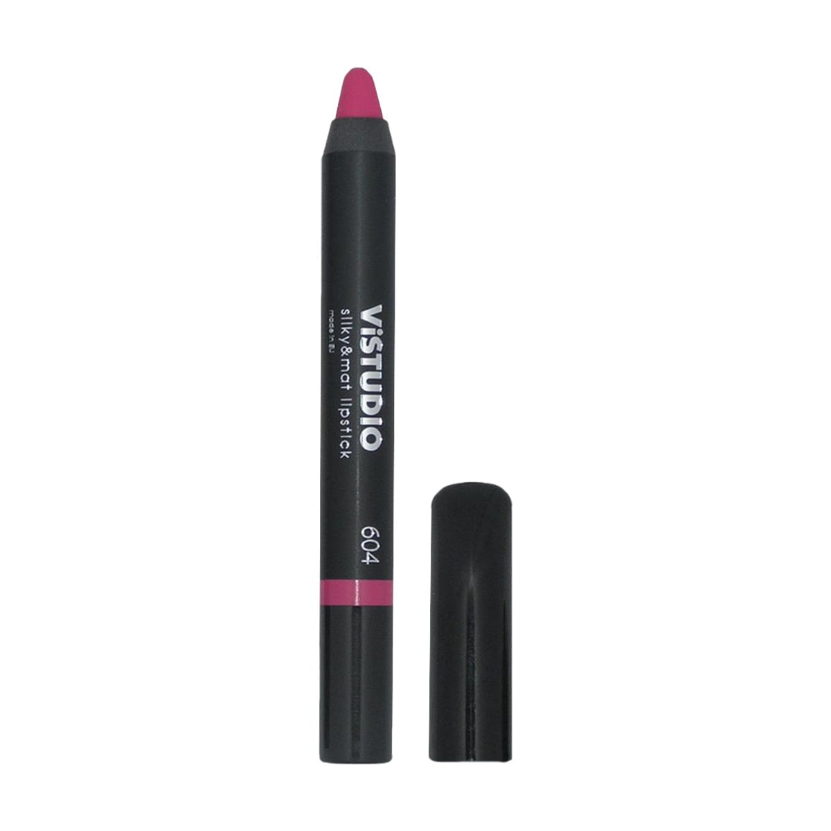 Матова помада-олівець для губ ViSTUDIO Silky&amp;Mat Lipstick 604 Fuchsia, 12 г